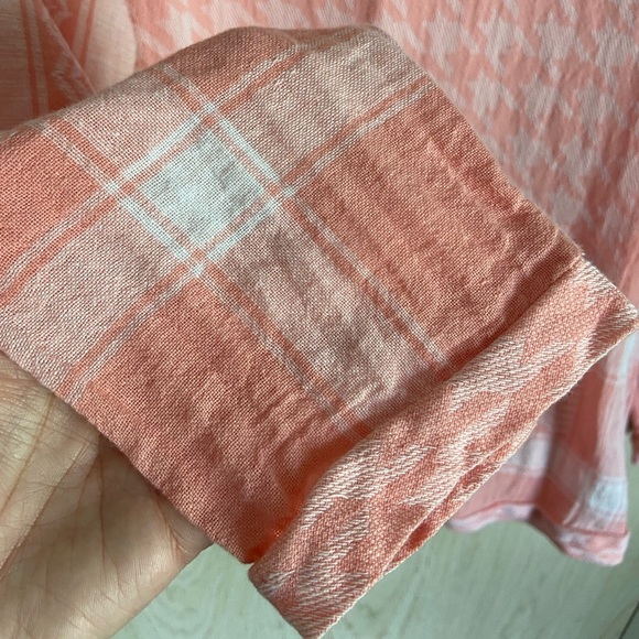 Cecilia Copenhagen Pink Handloom Keffiyeh Pattern Boxy Blouse $329 Medium - Picture 5 of 11